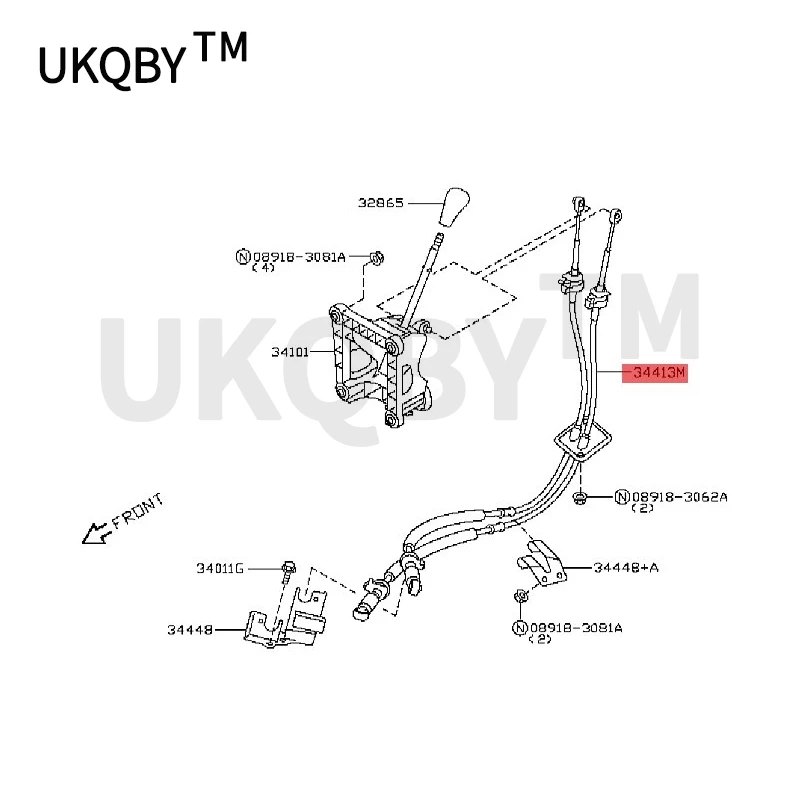 Car Control Cable Assembly Car Control cable assembly manual transmission for Nissan NV200