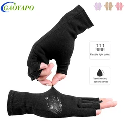 1Pair Arthritis Gloves Compression Gloves for Arthritis,Women Men - Fingerless Thumb Gloves Wrist Support for Carpal Tunnel Pain