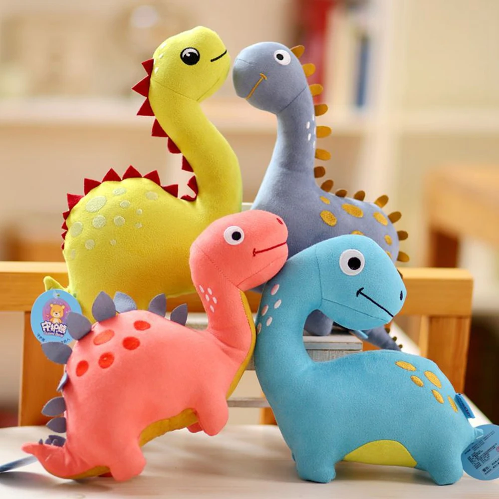 Cute Dinosaur Plush Toy Ancient Animal A Variety Of Color Spotted Dinosaur Dolls Festive Gifts For Children Birthday Gifts