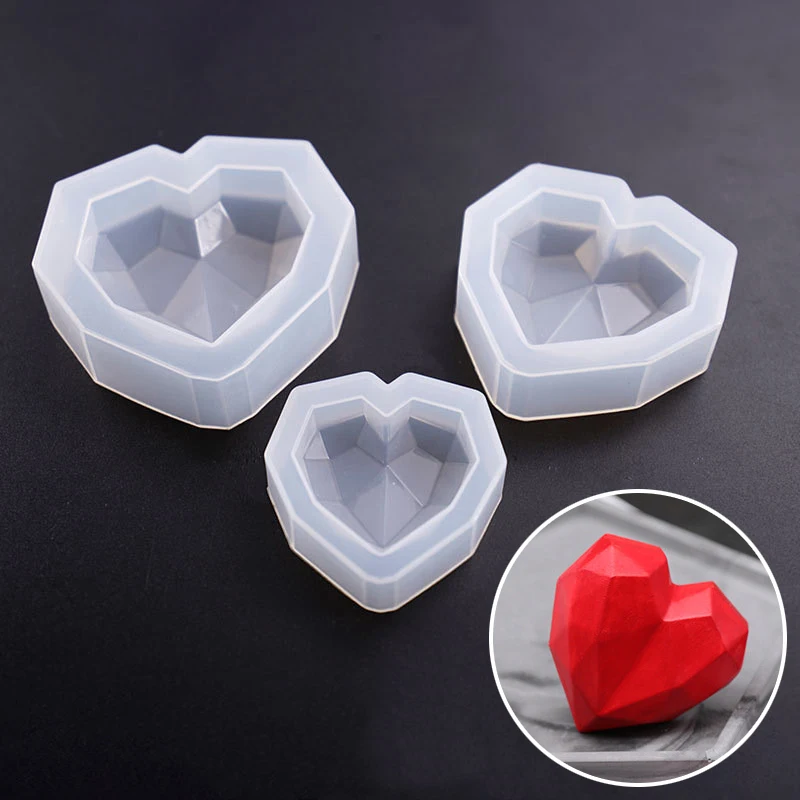 Heart Shape Silicone Mold For Diy Crystal Uv Epoxy Resin Soap Candle Molds  Handmade Decorations - Clay Molds - AliExpress