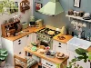 1/6 Doll House Model Furniture Accessories Mini Model Stove and Range Hood 4