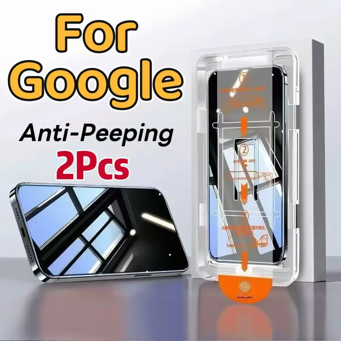Enhanced Privacy Screen Protector, Bubble-Free & Easy Installation, Pack of 2
