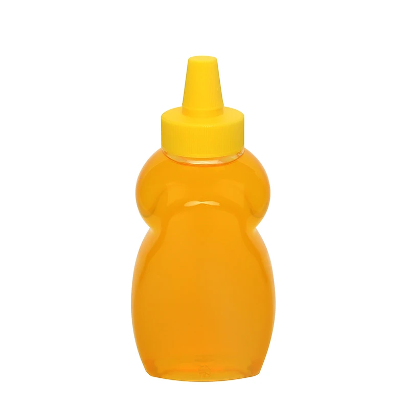 290ml Honey Bottles Bottle Squeeze Dispenser Packaging Salad Dressing Jar Mini Jam Clear Containers Empty Ketchup Syrup Sauce