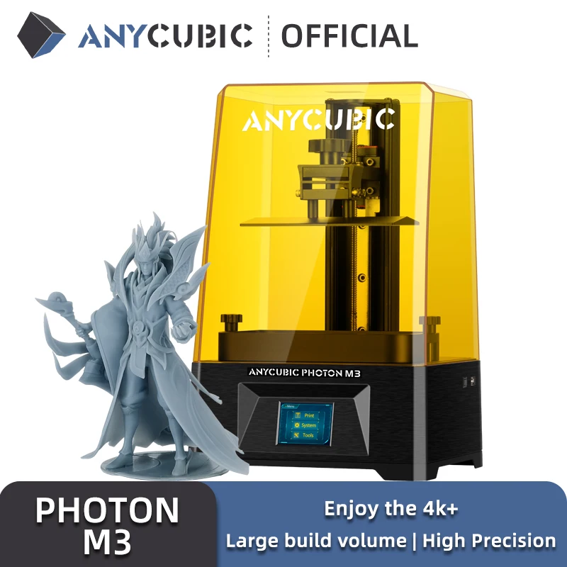 ANYCUBIC Photon M3 LCD 3D Printer with 7.6" Huge Screen 3L Large Build