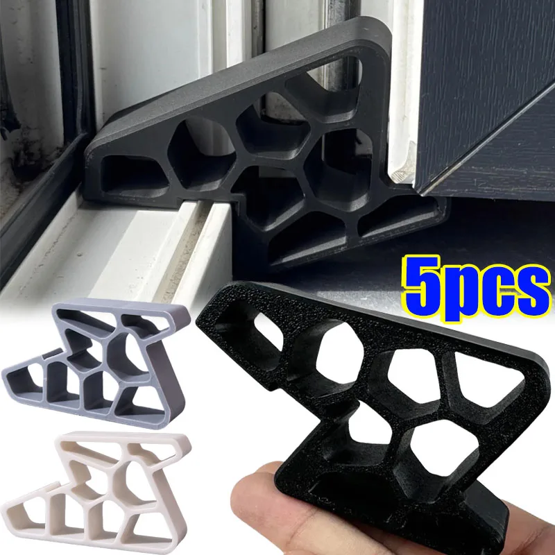 ตัวกันประตูหน้าต่างแบบหนัก ทนทาน กันลื่น สำหรับประตูระเบียง พร้อมตัวล็อคแบบราง ติดตั้งง่าย ถอดออกได้ ป้องกันลม 1