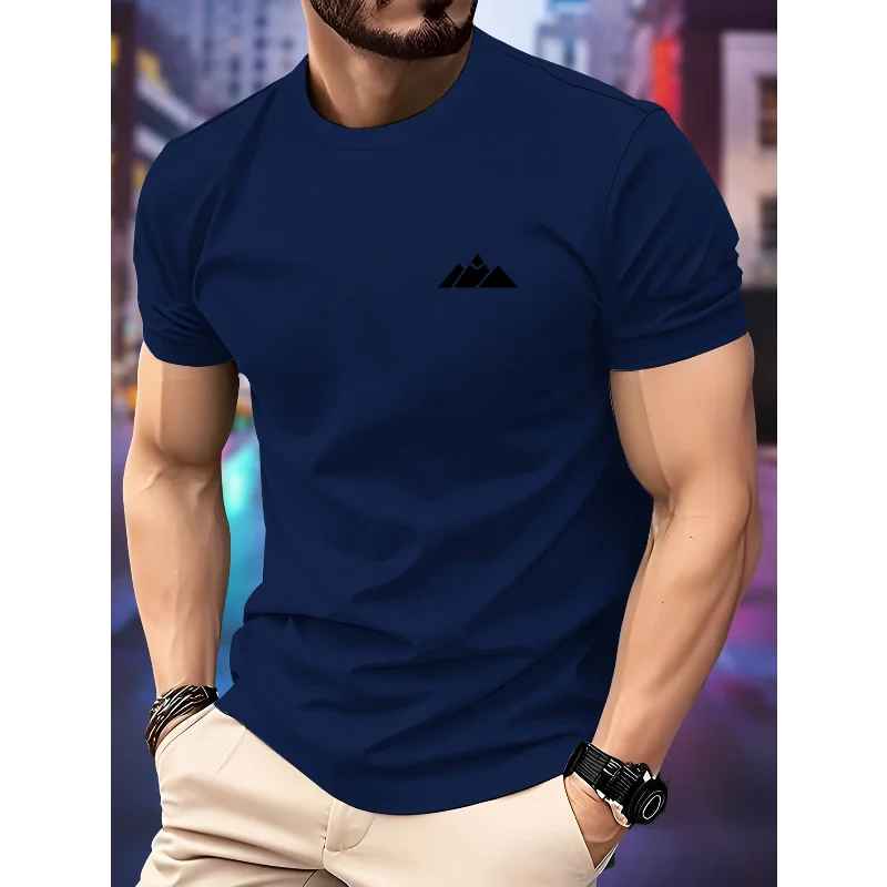 Nuova maglietta sportiva da jogging da uomo - T-shirt stile primavera/estate con stampa di lettere e maniche corte - T-shirt sportiva traspirante per il fitness - immagine 6