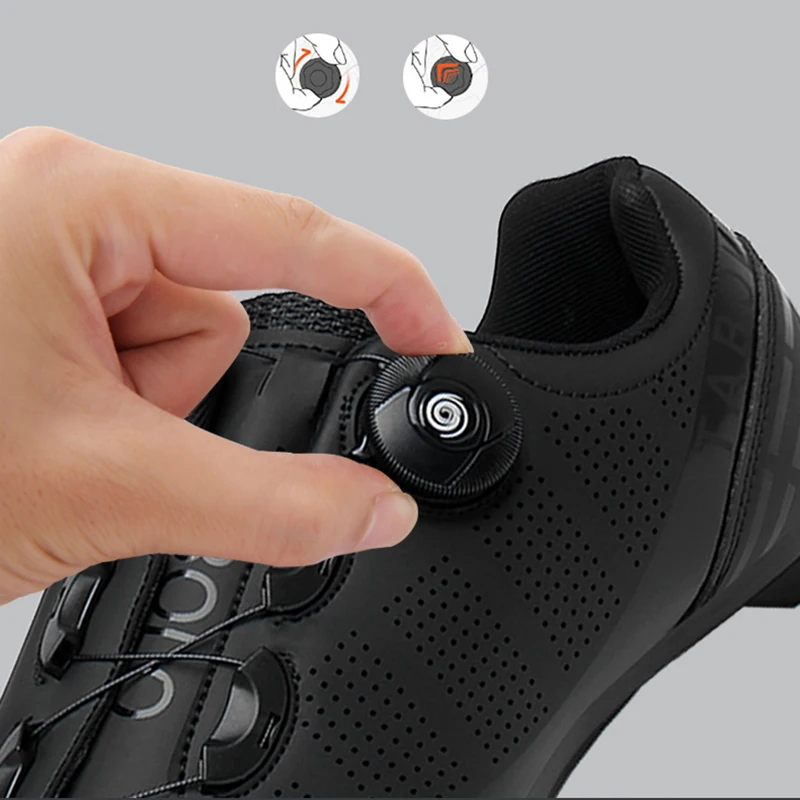 Men's Cycling Shoes Road Bike Shoes Self-locking Cleats Speed Cycling Sneakers Outdoor Racing Route Athletic Bicycle Footwear 4