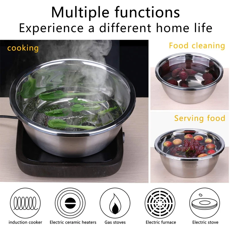 Vegetable slicer 3 In 1 vegetable slicer cutter drain basket stainless steel vegetable julienne grater salad maker bowl kitchen accessories