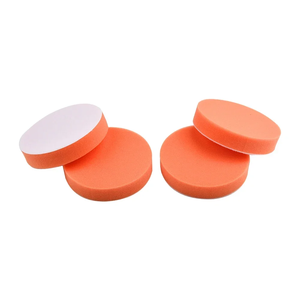 4pcs Car Polishing ing Pad Flat Sponges Polisher er Pads Clean Sponge Polished Cleaning RV Parts Accessories