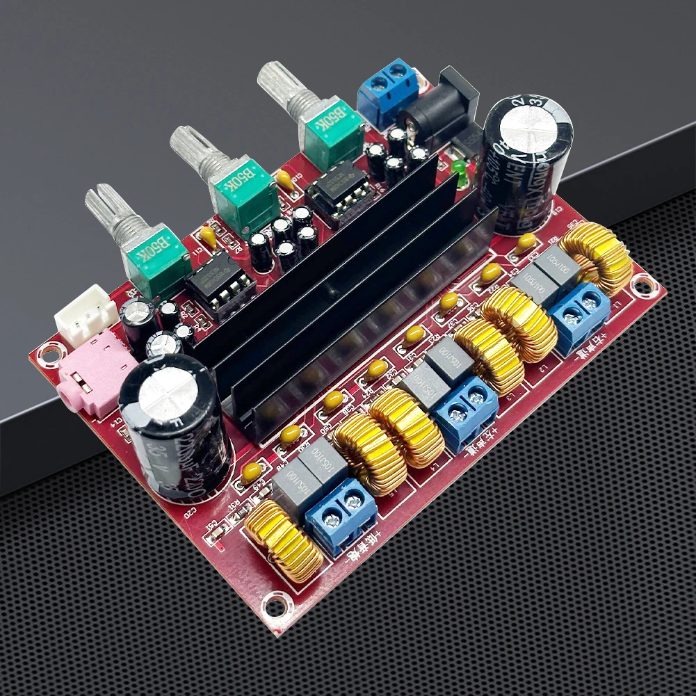 Audio Amplifier Board Digital Subwoofer Power Amplifier Board TPA3116D2 2x50W 100W 2.1 Channel DC 12-24V Energy Saving