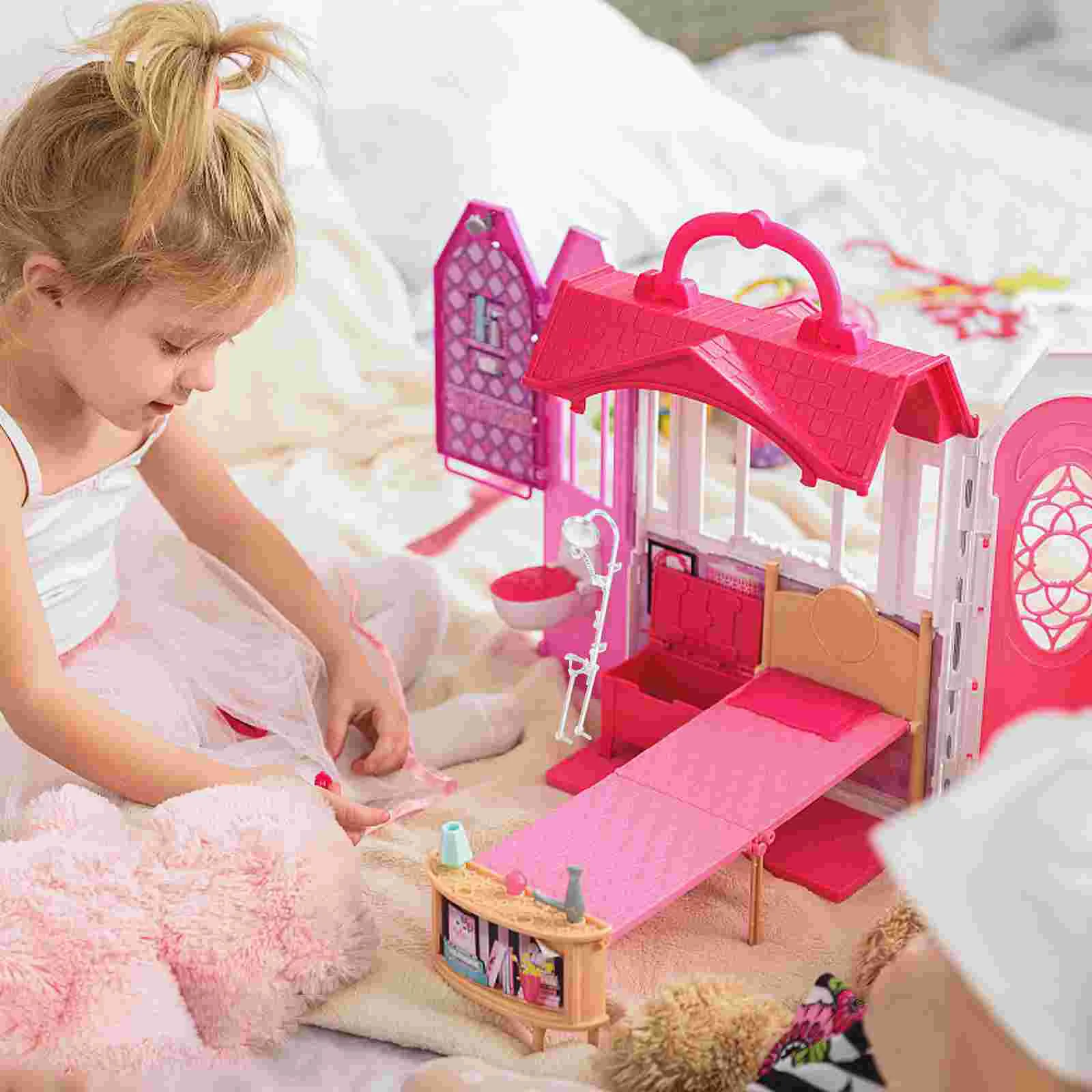 

Dollhouse Miniature Shower Head Bathroom Mini Toilet Bathtub Doll House Furniture Accessories Toy