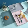 Plastic Serving Tray Home Tea Fruit Dessert Tray Anti-SlipScratch Resistant Plastic Food Cooking Storage Tray Kitchenware 5