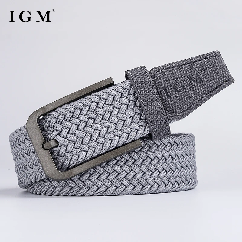 Cintura Uomo Intrecciata Elastica Cuoio Nature | Acciaio - Foto 2