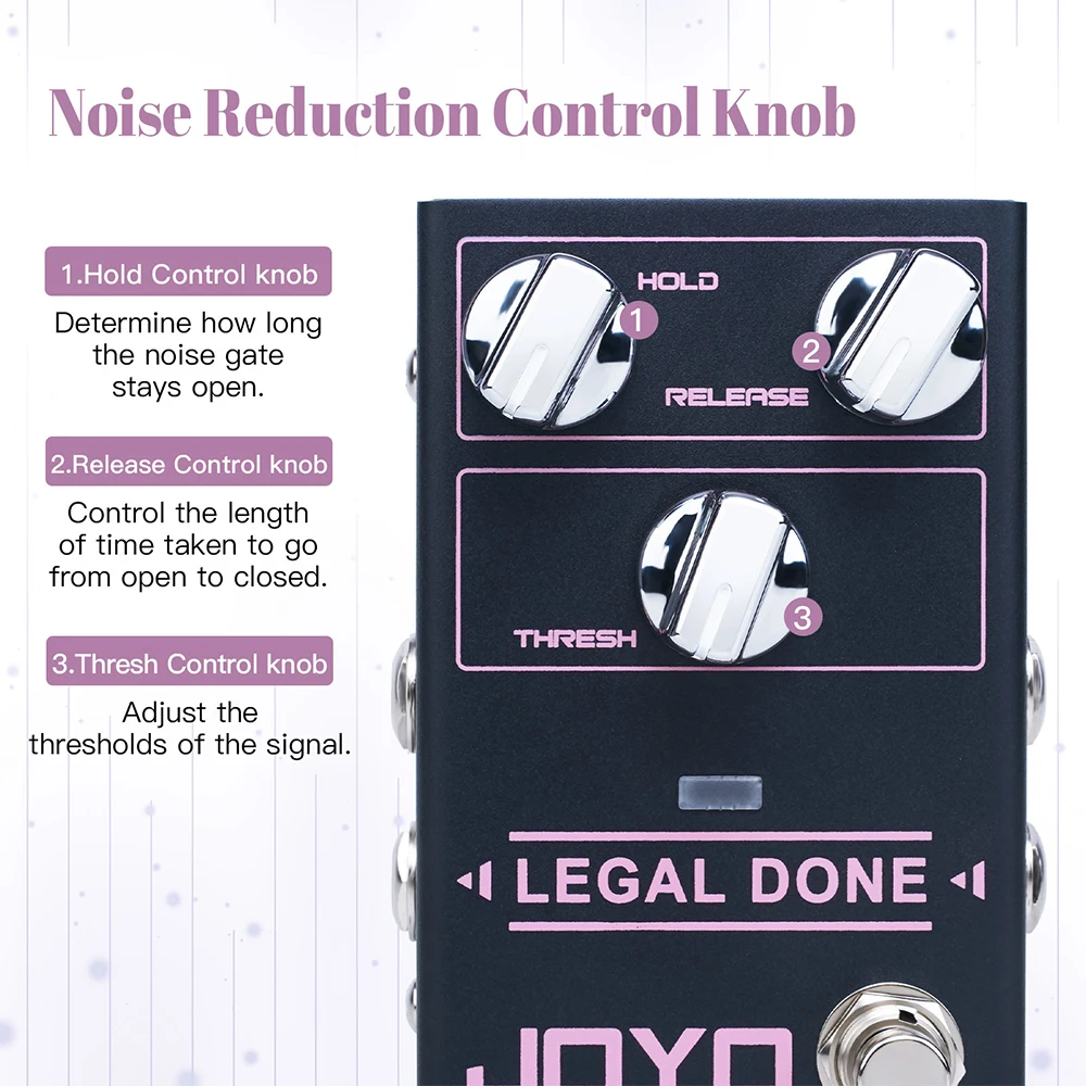 R-23 Guitar Noise Gate Effect Pedal LEGAL DONE Noise Reduction Pedal Precise Noi