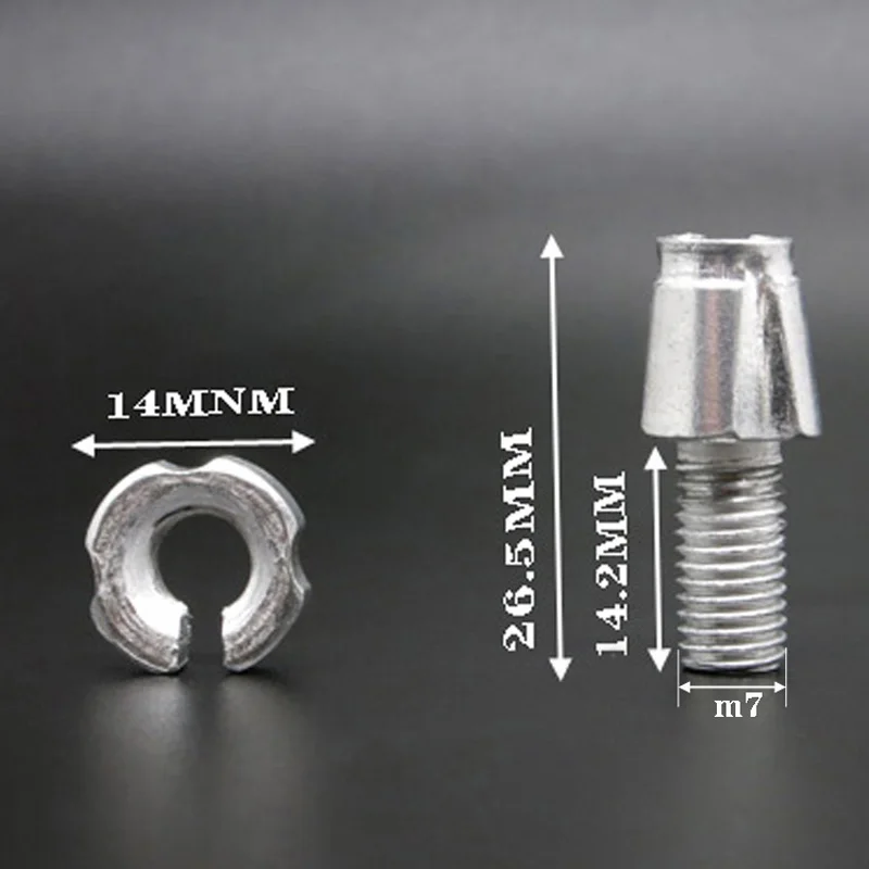 Vnlio bicycle M7 brake lever adjuster screw brake handle brake nut mountain bike riding accessories 7mm bolt