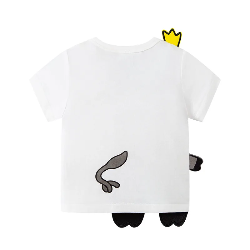 Summer Tops Kids Clothes Children's Clothing Cartoon Stereoscopic Crocodile Baby Boys Short Sleeves T Shirts