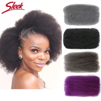 Sleek Brazilian Afro kinky Curly Bulk Human Hair For Braiding Remy Hair 1 Bundle 50g/pc Natural Color Braids Hair No Weft 1