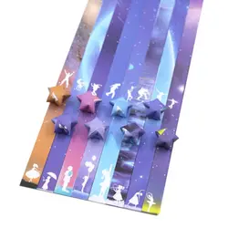 Colorful Cartoon Art Origami Star Paper Strips for Crafting and Home Decoration (15)
