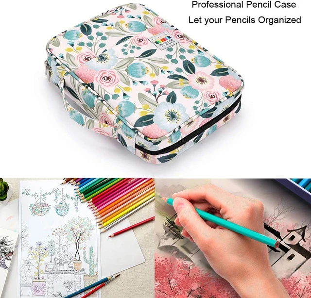 Portable Colored Pencil Case 360 Slots Pencil Case Or 240 Gel Pen Case  Large Cap