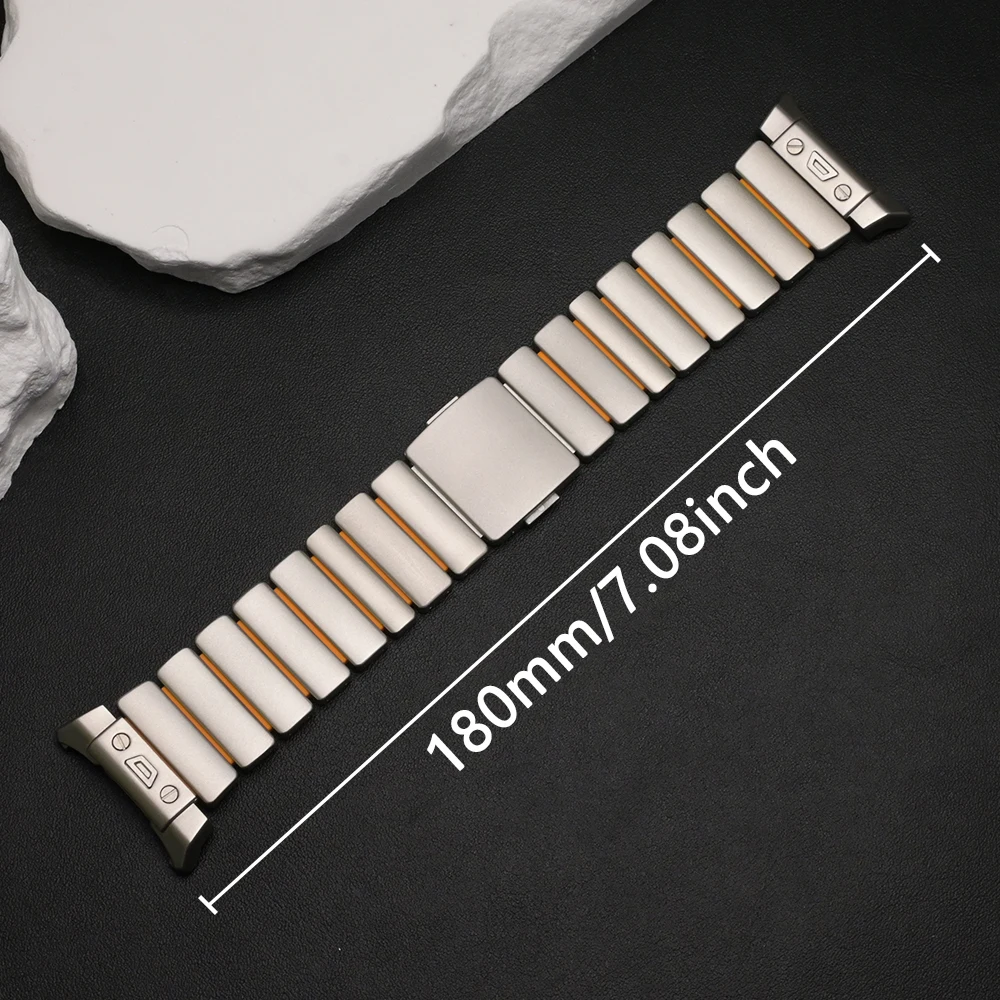 Luxury Titanium Strap for Samsung Galaxy Watch Ultra 2025 Ultra2 Rubber Business Band for GALAXY WATCH ULTRA 47mm 2024 Watchband