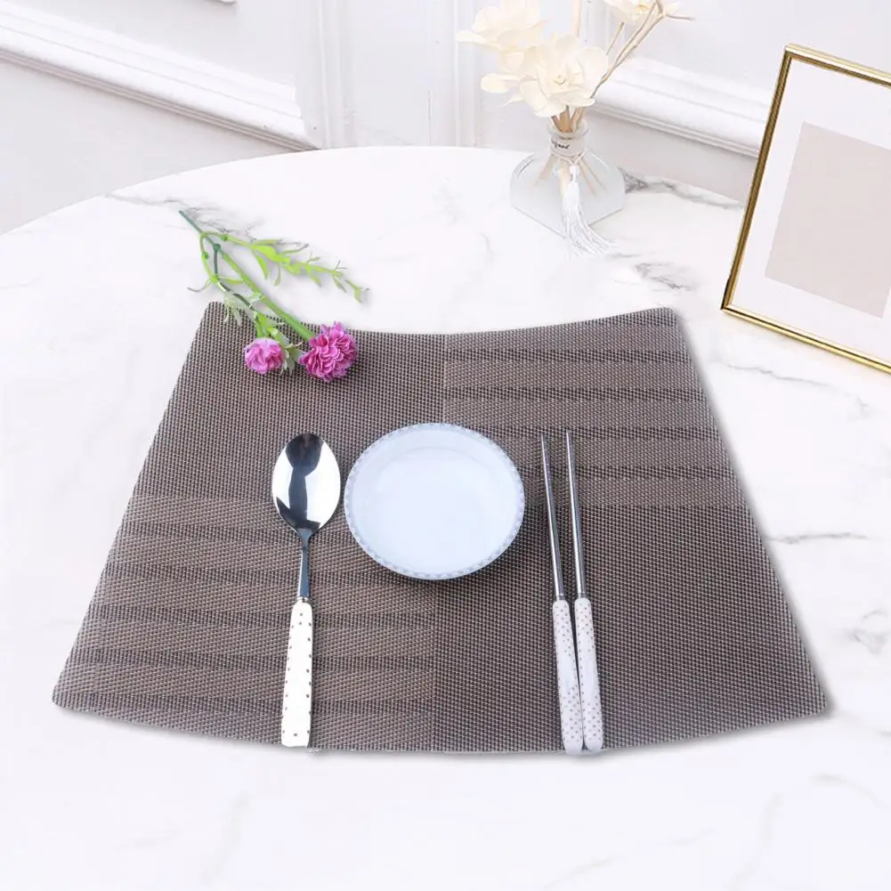 

Burn Prevention Mat Heat-resistant Pvc Placemats for Dining Table Protection Non-slip Insulation Mats for Kitchen Supplies