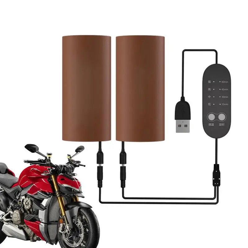 

Motorcycle Handlebar Heater Bike Handlebar Heater USB Heating Pad Grip Heating Handlebar Warmer For Mountain Bike Bicycle