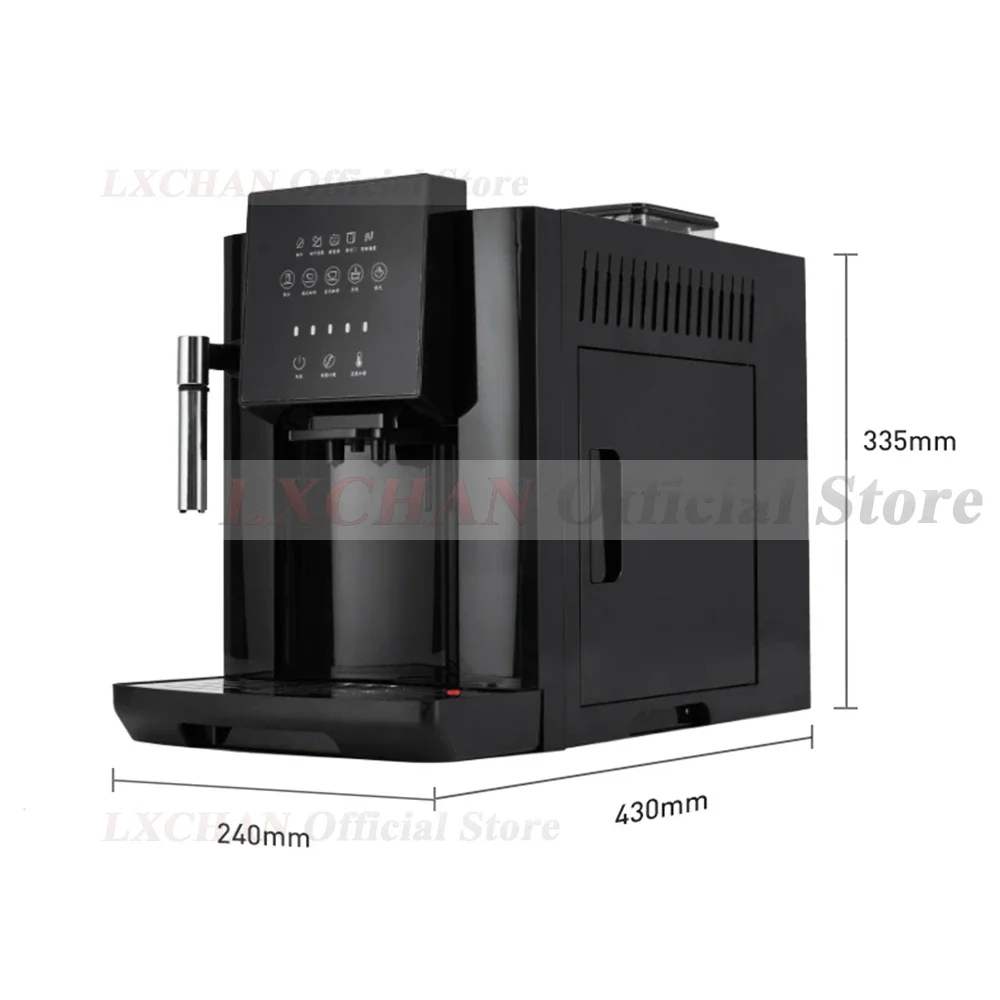 HomeWise Full Automatic 19 Bar Coffee Maker Coffee Bean Grinder Milk Foam Espresso Coffee Machine Hot Water and Milk Froth 2