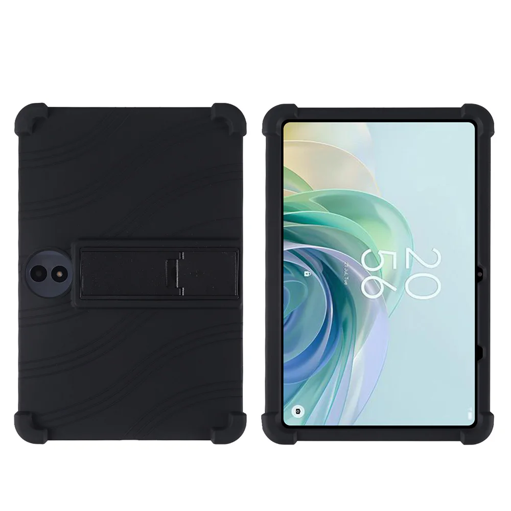 Shockproof Soft Silicone Tablet Case with Rear Kickstand