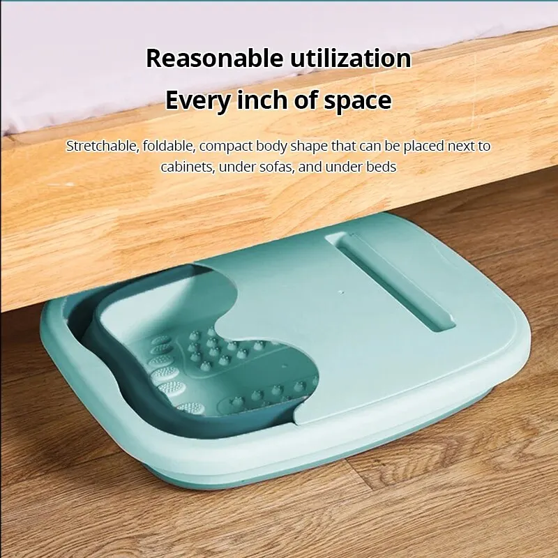 Foot Bath Bucket 1pc Foot Soaking Bucket Health Massage Insulation Belt Mobile Phone Stand