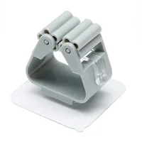 1/2pcs Bathroom Storage Rack Mop Holder Wall Mounted Organizer Broom Hanger Mop Clip Wall Hanging Mop Rack Self Adhesive Hooks 4