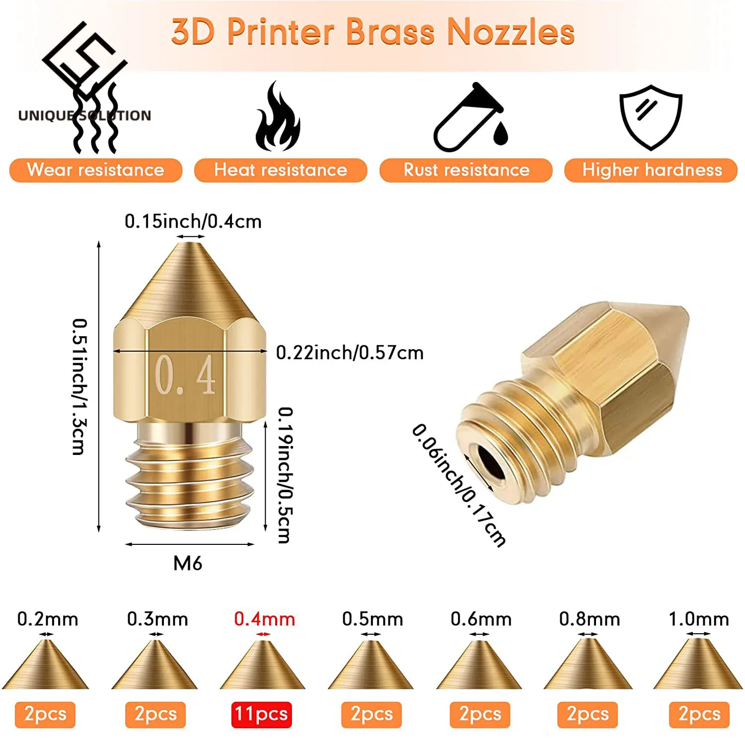 Kit de Nettoyage de Buse D'Imprimante 3D 100 PièCes, Aiguille de Nettoyage  D'Aiguille de 0,4 Mm, Aiguille de Buse D'Impression 3D