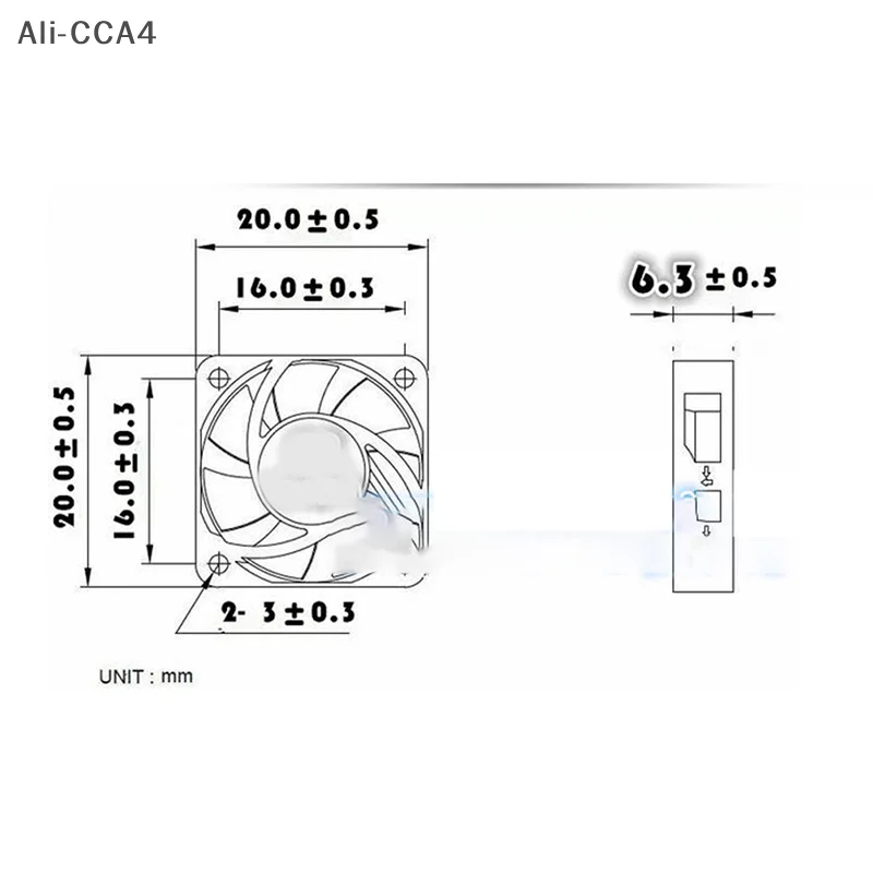 CCA4-2006 5v12v 2CM 20MM fan Cooling fan 10000RPM mini laptop 2wire
