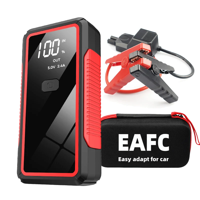 EAFC 2000A Jump Starter Power Bank Portable Charger Starting Device for 6.0L/4.0L Emergency Car Battery Jump Starter