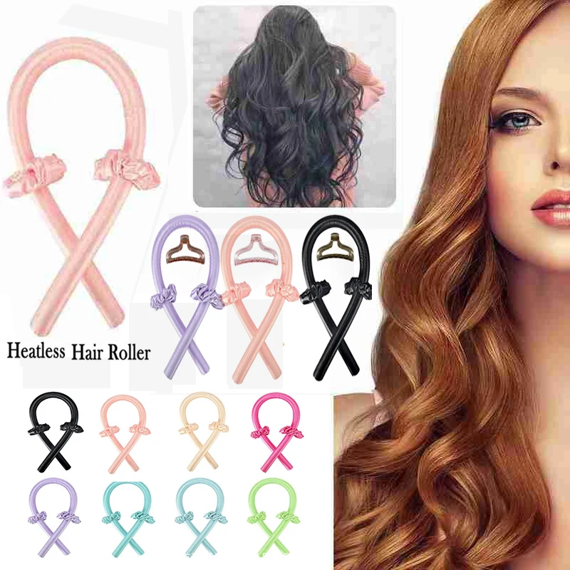 Heatless Hair Curlers Curling Iron Headband Lazy Curler Silk Heatless  Curling Wand Make Curly Hair Styling Tool boucleur cheveux - AliExpress