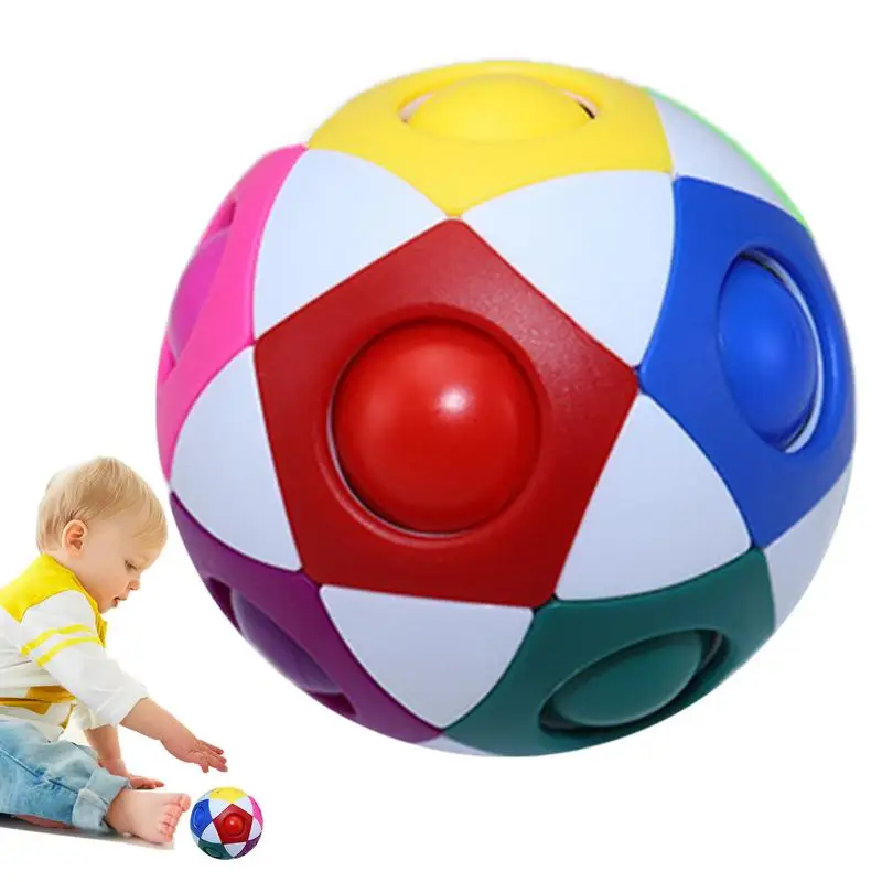 

Puzzle Fidget Ball Toy Color-Matching Magic Ball Fidget Toy Cube Speed Cube Educational Toys Stocking Stuffers For Teens &