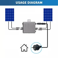 หัวต่อตัวเมียแบบ BC01พร้อมปลั๊กเสียบ AC สำหรับต่อสายไฟฟ้าพลังงานแสงอาทิตย์ไมโครอินเวอร์เตอร์ deye HMS envertech Tsun nep 6
