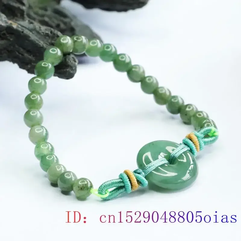 8-10mm Verde una Collana di Perline di Smeraldo Gioielli di Giada Giadee Amuleto Moda 100% Fascino Naturale Regali per Donne Uomini  36