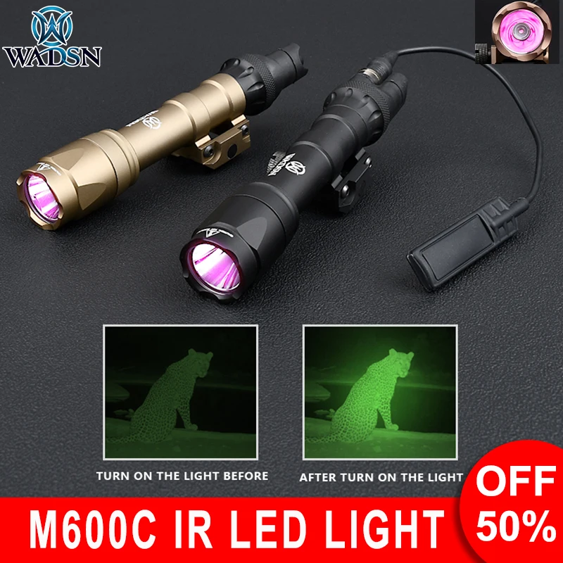 

Wadsn M600C IR LED Tactical Flashlight M600 Hunting Weapon Scout Light with Remote Pressure Pad Switch Momentary Constant On