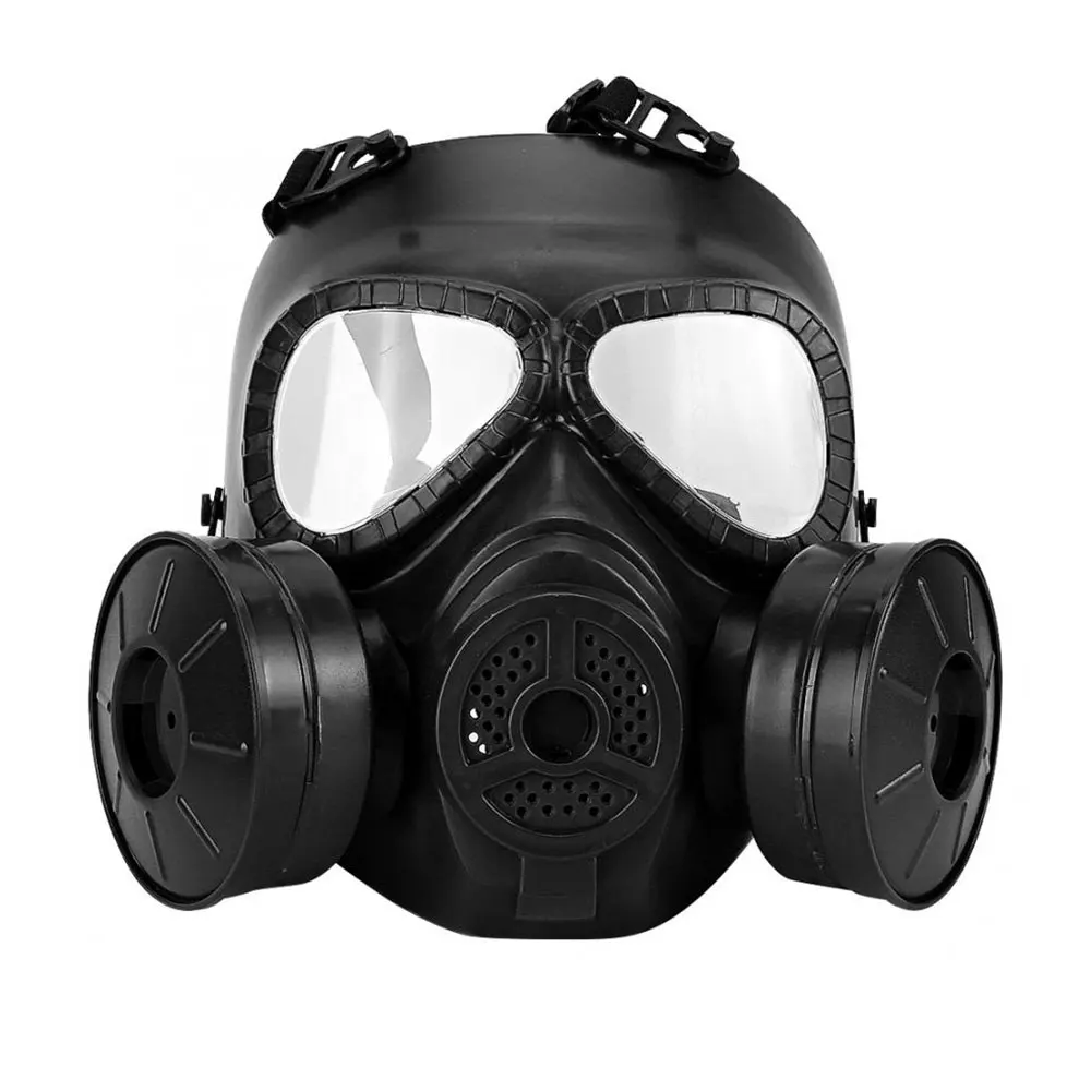 Masque Tactique à gaz M04 Double Ventilateur, Airsoft-paintbal  Protecteur-Anti-buée-Masque de gaz et respirateurs réglables - Cdiscount  Jeux - Jouets