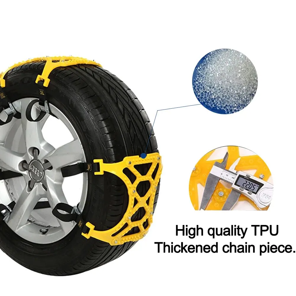 Car Snow Tire Chains 3pcs