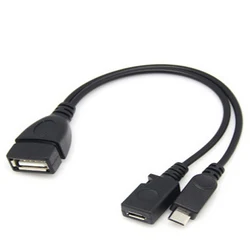 USB Ethernet Adapter with OTG Cable and LED Indicator - Plug and Play Network Solution (USB Port)