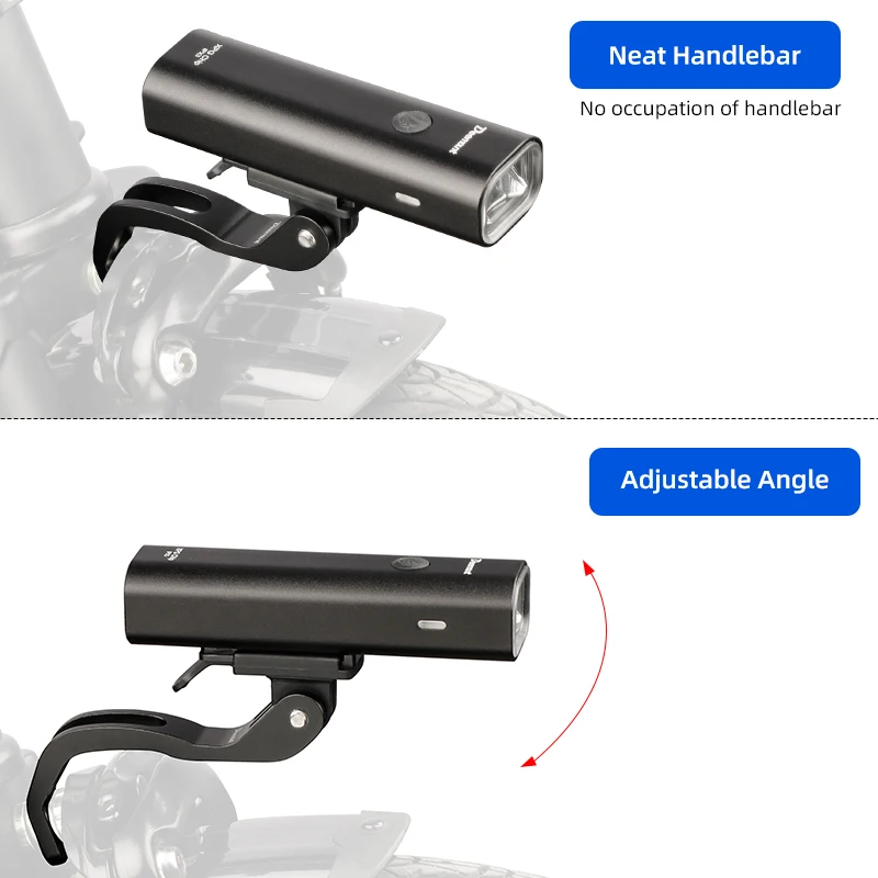 전면 라이트 스탠드 랙 자전거 포크 마운트 CNC 가공 카메라 홀더는 Gopro 인터페이스에 적합 Brompton MTB 접이식 자전거 액세서리
