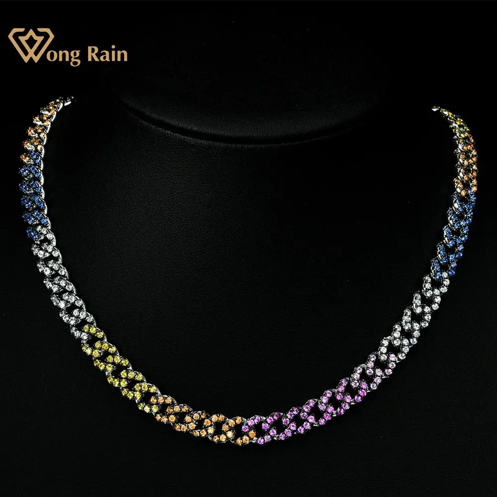 Sapphire Necklace Chain Necklace Jewelry 925 Sterling Silver High Gemstone Chain Aliexpress