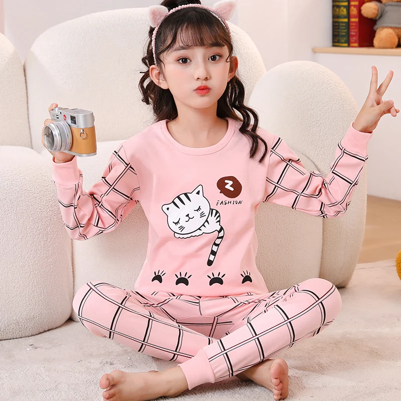 100% Cotton Boys Pajamas Sets Toddlers 2 to 3 4 5 6 7 8 9 10 11 12 13 14 Years Long Sleeve Navy Blue Astronaut Print Pj for Kids 2