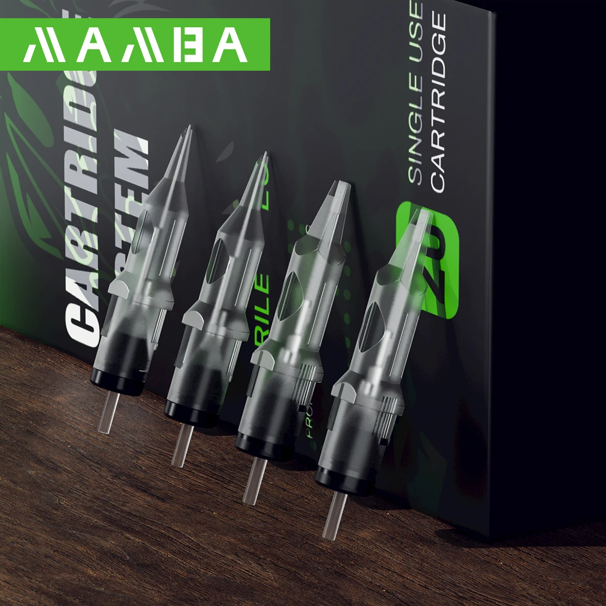 Mamba Tattoo Needles 50pcs Mixed Disposable Professional Sterilized Safety Cartridge Needle with Membrane System