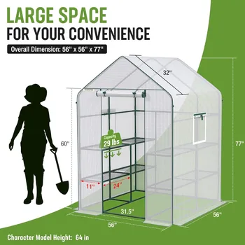 Walk-In Garden Greenhouse 1