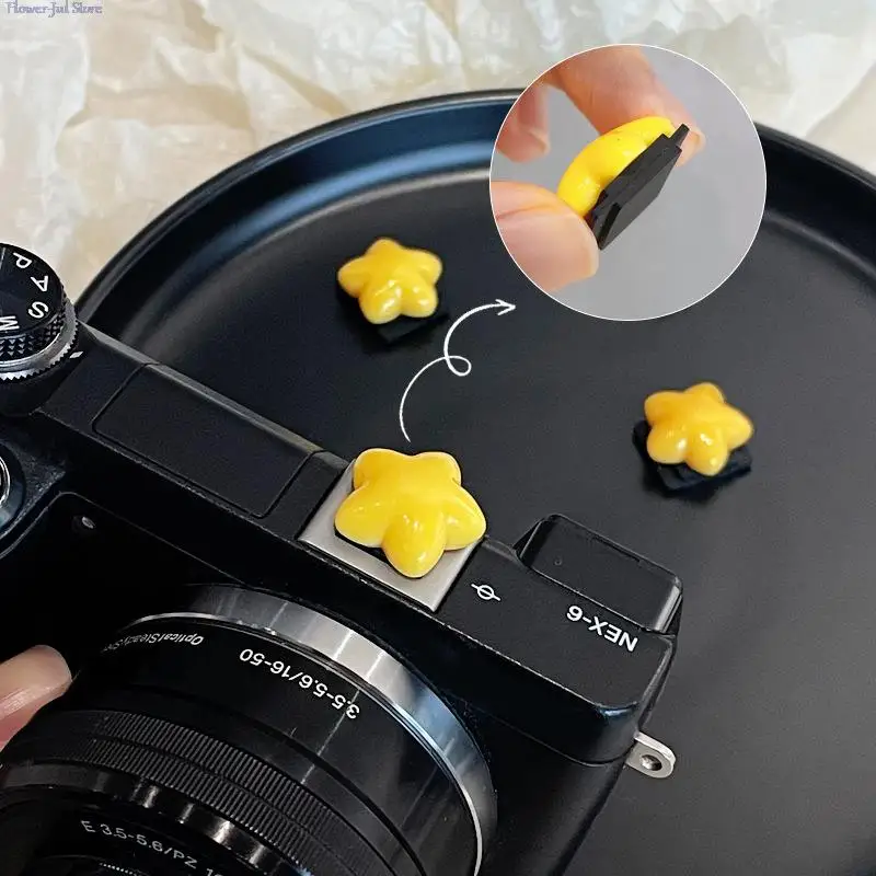 1Pc Crown Star Hot Shoe Protection Cover Slr Camera Hot Shoe Cap Antipolvere Cute Cartoon Photography