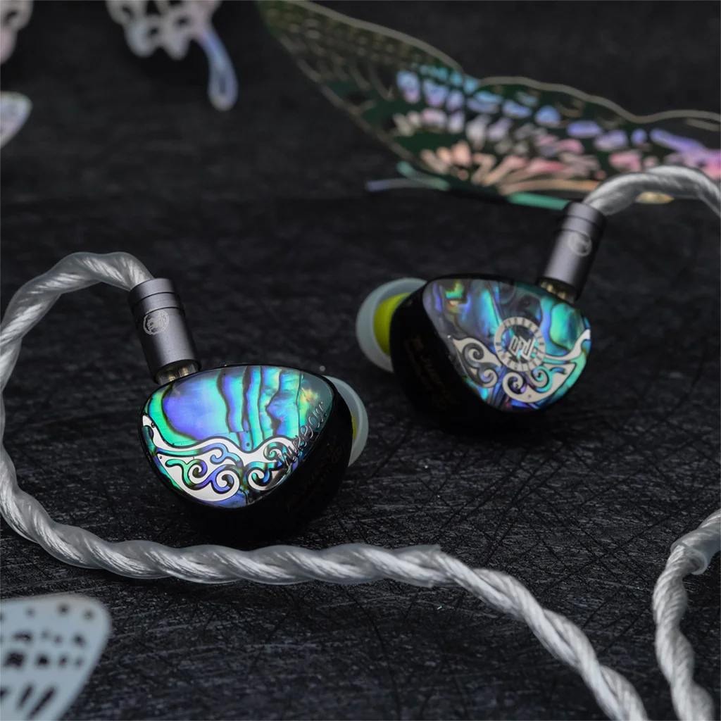 JUZEAR Butterfly 61T In Ear Monitors 1DD + 6BA Hybrid Drivers Headset Detachable 0.78 2Pin Cable Audiophile HiFi Wired Music IEM