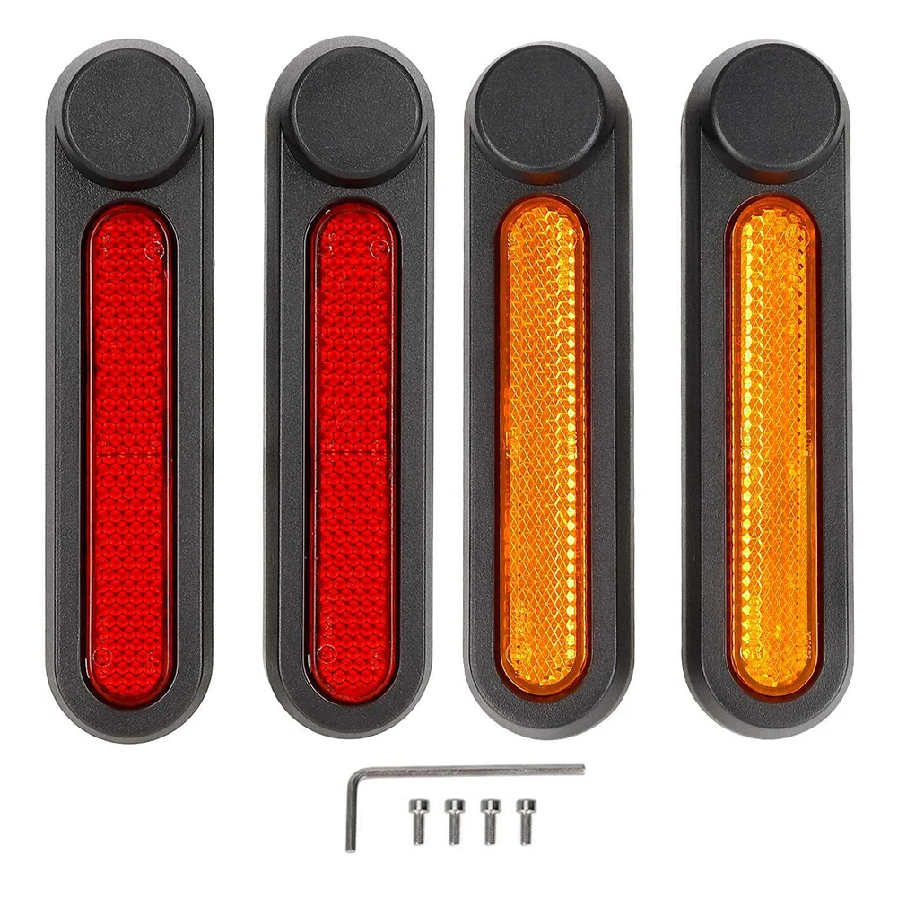 

Front Wheel Cover Protect Shell Reflective Strip /ABS Corner Decorative Cover /121*29*15mm Side Cover For Ninebot /F2 F2 Plus