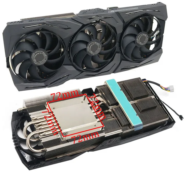 RTX2080Ti Video Card Heatsink with RGB For ASUS ROG STRIX RTX2080Ti Video Card Heatsink with RGB For ASUS ROG STRIX